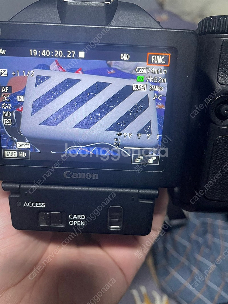 캐논 4k xc10 캠코더--2