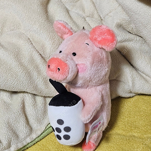 대만 NICI 돼지 베이따이 버블티 컵홀더 키링