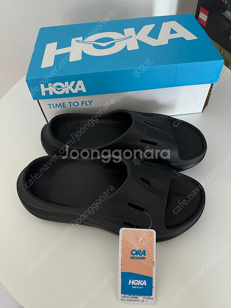 호카 오라 리커버리 슬라이드 블랙 팝니다--0