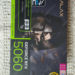갤럭시 GALAX 지포스 RTX 5060 BLACK OC D7 8GB 판매 합니다