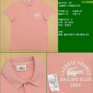 95사이즈 반팔 남방 셔츠 카라티 빈폴 타미힐피거 폴로 해지스 라코스테