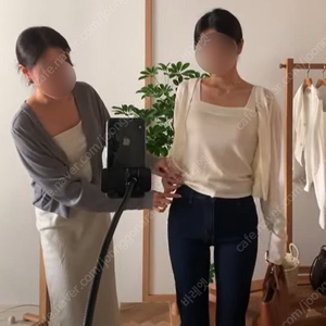 sie 소프티 가디건 + 소프티 슬리브리스 xs 크림