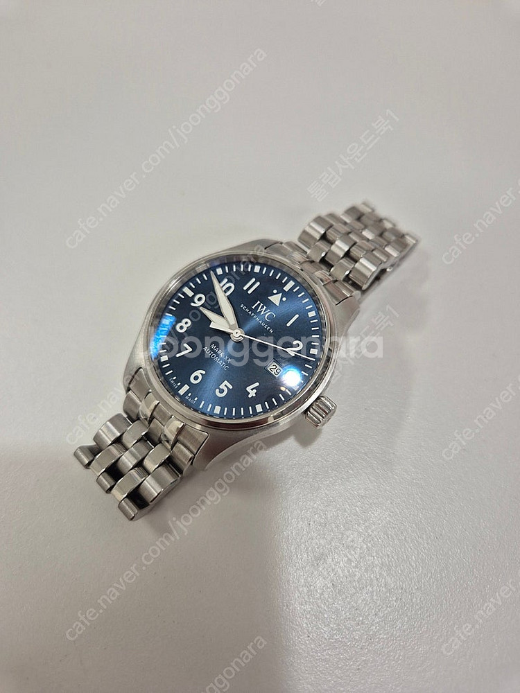 IWC Mark XX 마크 20 청판 브슬+러버+가죽--0