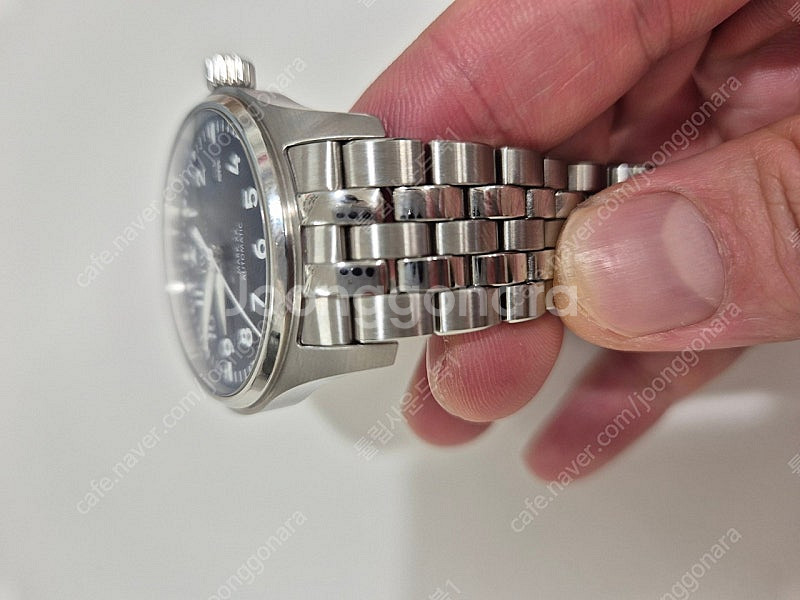 IWC Mark XX 마크 20 청판 브슬+러버+가죽--4
