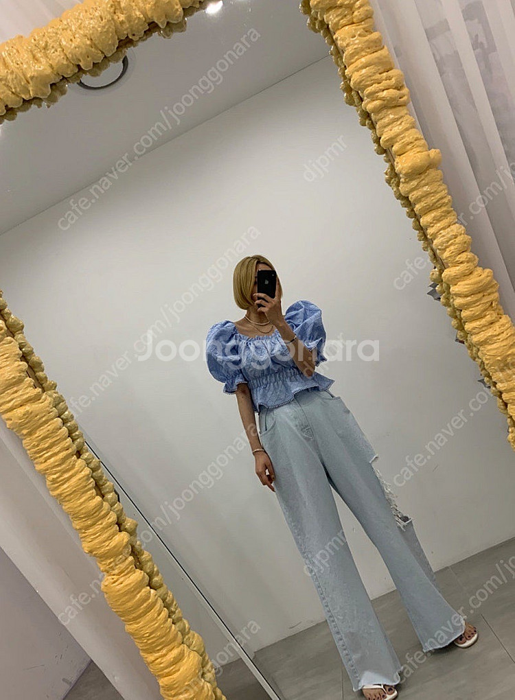퍼프밴딩블라우스(벨201 드하우 요니핏 파미아베크 제이...--6
