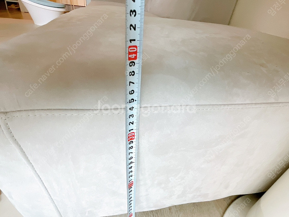 [급처]아쿠아패브릭 소파 2400 (스툴 포함)--5