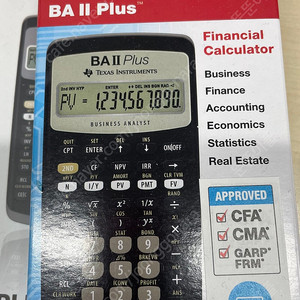 BA 2 Plus 계산기(미개봉)