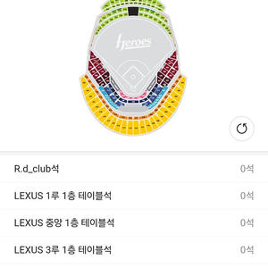 6/1 고척스카이돔 키움 두산 3루 2층테이블석 정가양도