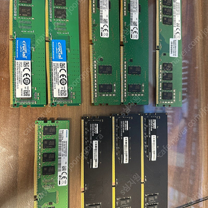 삼성, 마이크론, 클래브 등등 ddr4 램 모음
