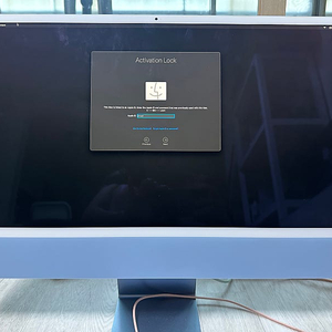 아이맥 M1 24인치 블루 8CPU/8GPU/4포트 8GB 256GB 부품용