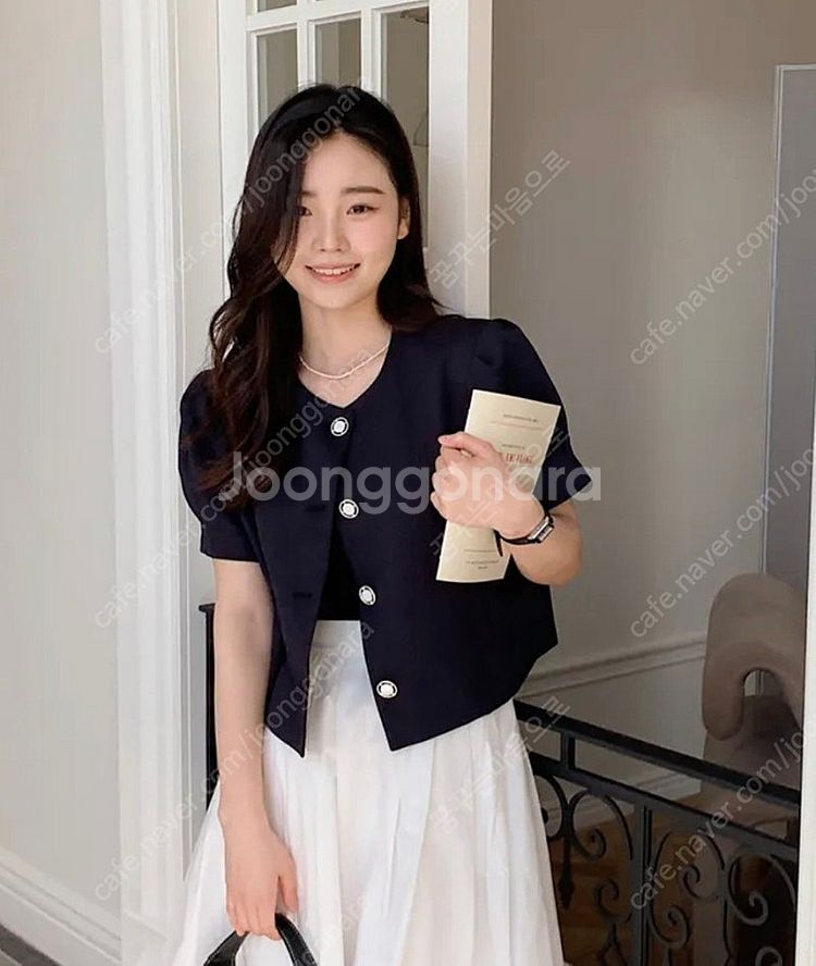 쇼퍼랜드 썸머 퍼프 자켓 블랙--3