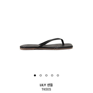 [새상품] Tkees 티키스 Square Toe Lily 플립플랍 (8 black)
