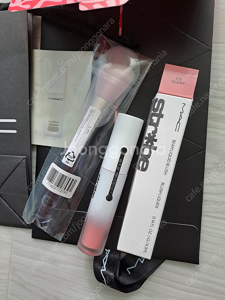 맥 스트롭 리퀴드 립앤치크 브러쉬 세트 (아이스글림)새...--0