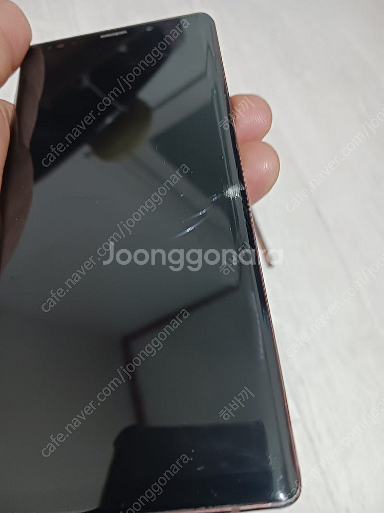 갤럭시 노트 9 액정 유리파손고장품. 갤럭시a 침수 택...--2