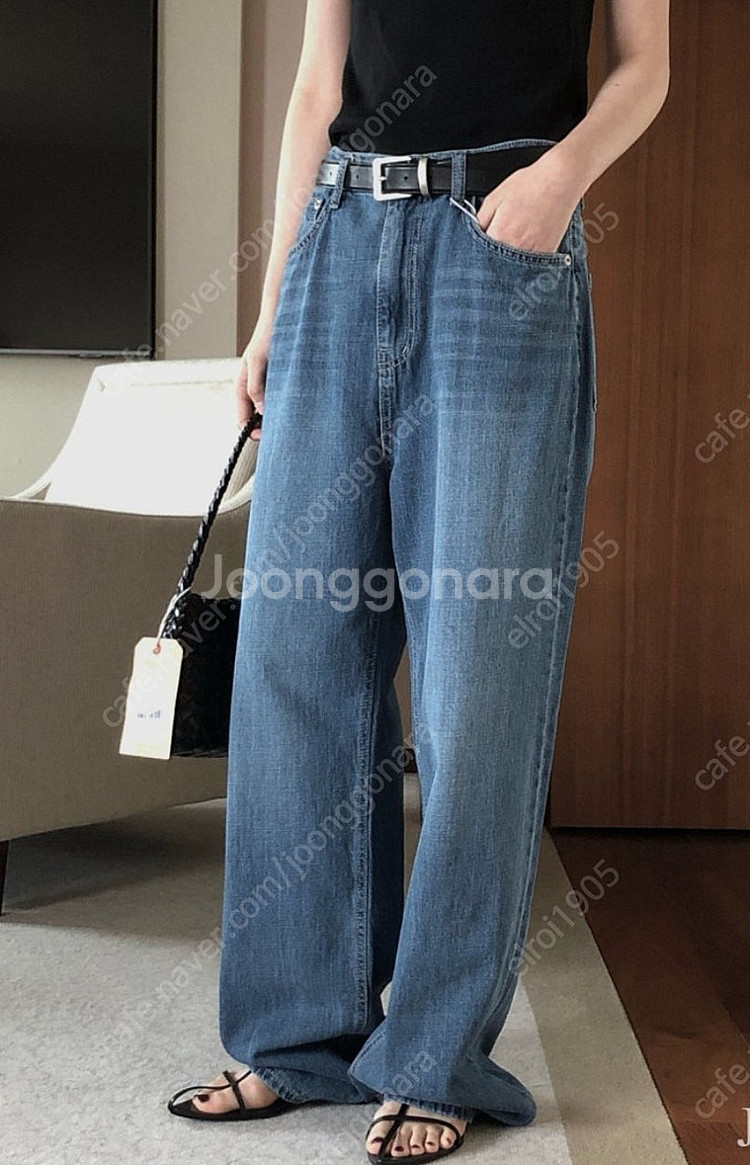 르버터 보테 진청 데님 새제품 m 사이즈--0