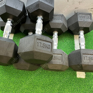 메트콘 육각덤벨 20kg, 17.5kg