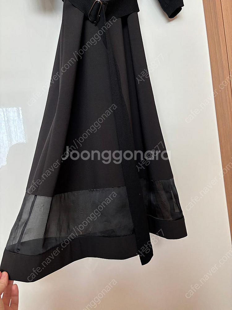 시스템 제로라인 오간자 튤 실크 원피스 햅번 결혼식 하객룩 올드머니룩--3