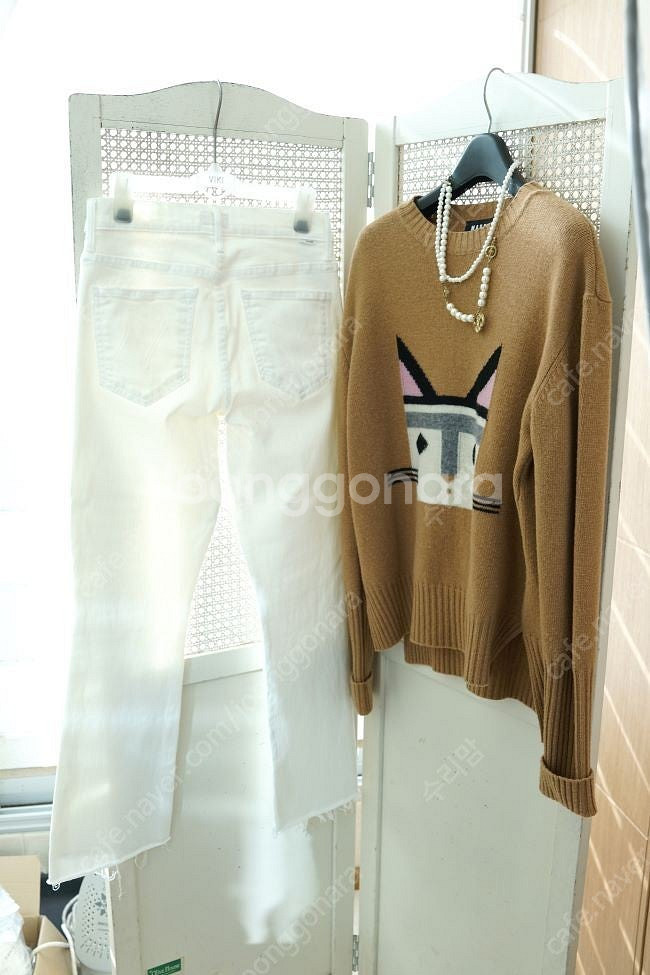 마인 컨트라스트 칼라 니트 탑,레이어드 점퍼,마더 진--6