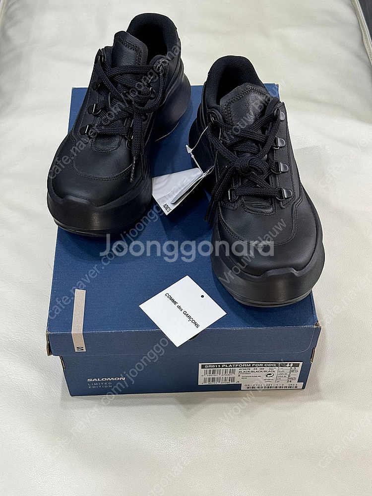 살로몬 꼼데가르송 펄사 레더 블랙 235 새상품--1