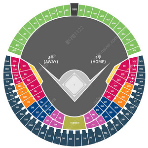 [6/7(토) 두산베어스 vs 롯데자이언츠] 3루 레드석, 블루석 4연석 양도