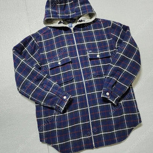 00s 빈티지 polo 폴로랄프로렌 체크 후드 하프코트