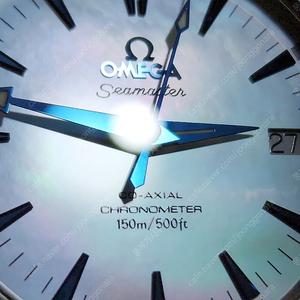 극희귀] 오메가 아쿠아테ㄹㅏ 한정판 자개다이얼 36mm 블루핸즈 오토매틱 남성시계