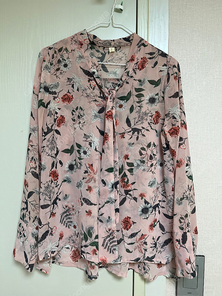 커먼유니크 플라워 블라우스(핑크) 이미지