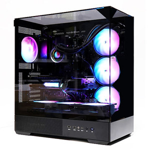 잘만 P40 PRISM PC 컴퓨터 어항 케이스 블랙 색상