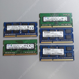 노트북 메모리 램 DDR3 2gx4장 , 4gx1장 일괄판매