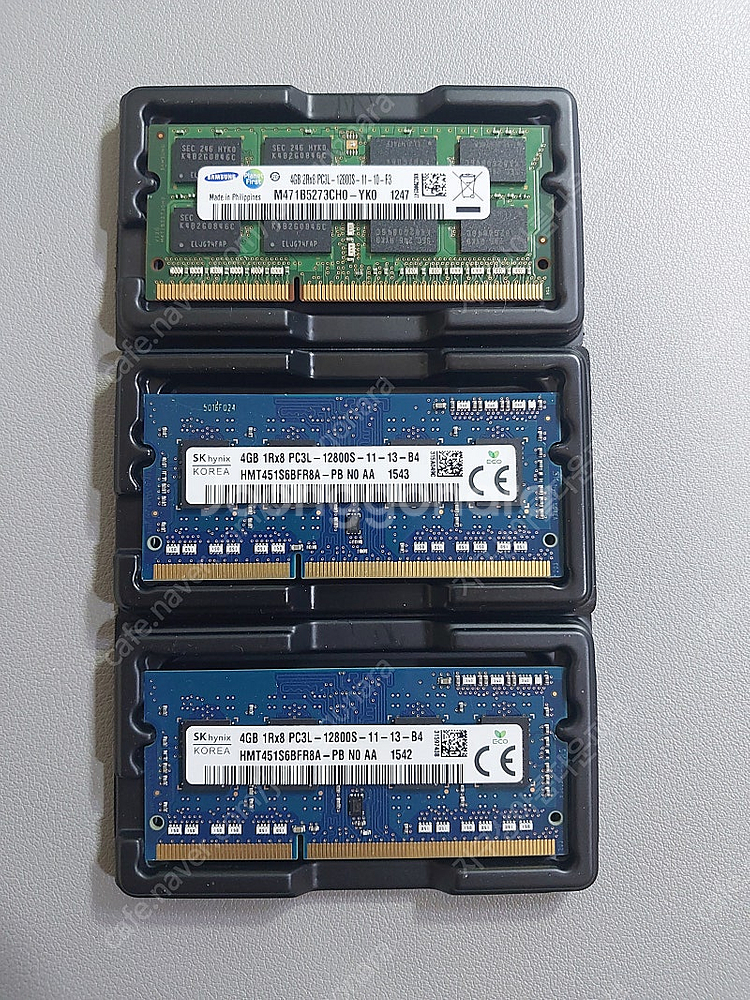 노트북 메모리 램 DDR3L 4gx3장 일괄판매--0