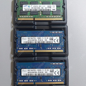 노트북 메모리 램 DDR3L 4gx3장 일괄판매