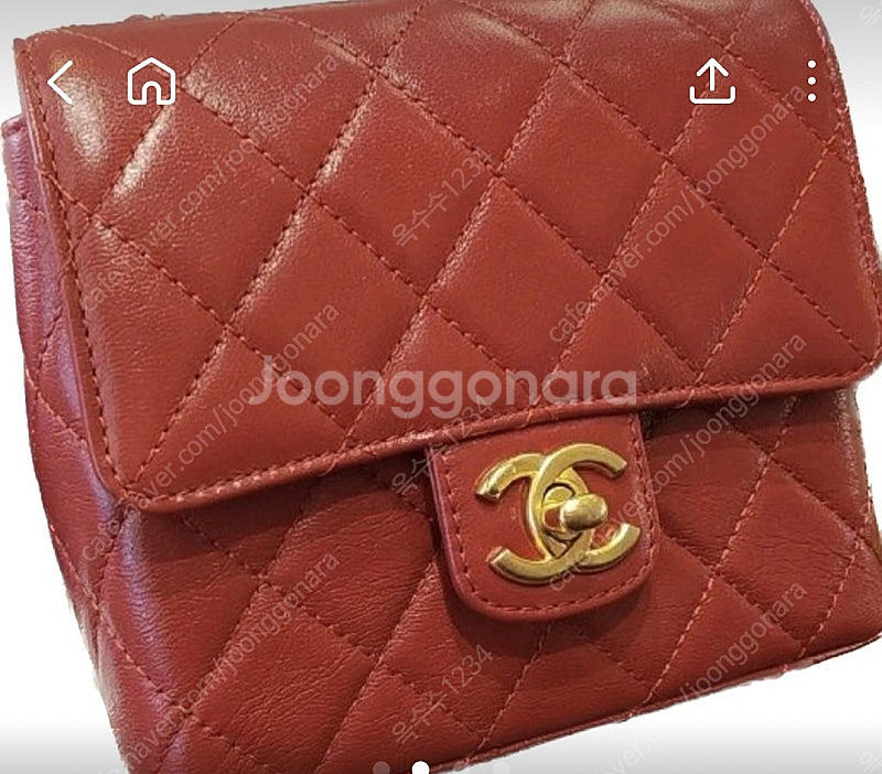 샤넬 뉴쁘띠삭 버건디--2