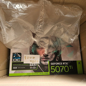 갤럭시 rtx5070 ti 화이트 미개봉 새제품 팝니다.