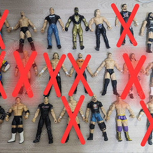 고전 WWE 피규어들 저렴하게 대량 정리 합니다, 희귀제품,레전드 선수 등 보고 가세요~!
