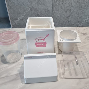 요거트메이커 화이트 요거베리 + 유리병 3개 잼병