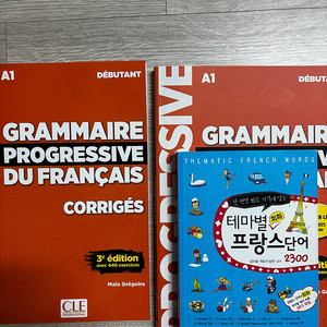 Cle Grammaire Progressive A1 Debutant 프랑스어 DELF 문법, 단어