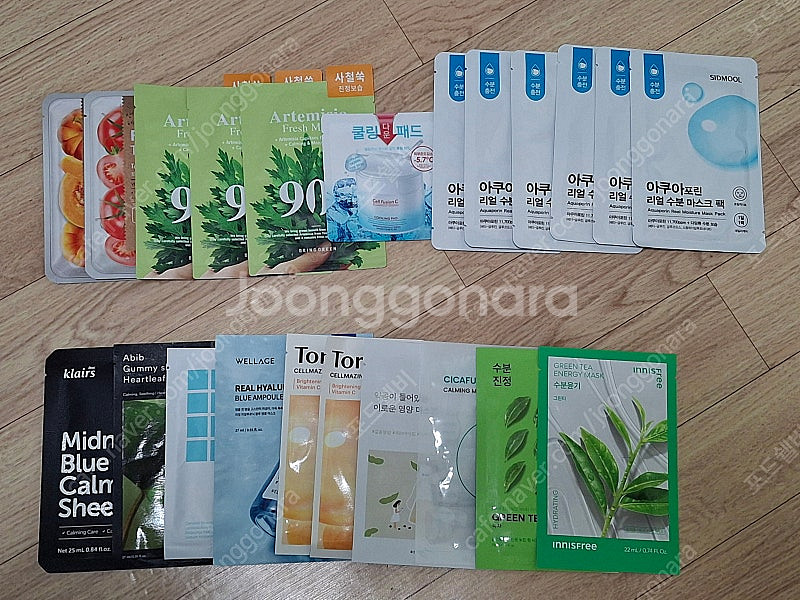 마스크팩 시트팩 22장 모음(시드물,토리든,브링그린.....--0