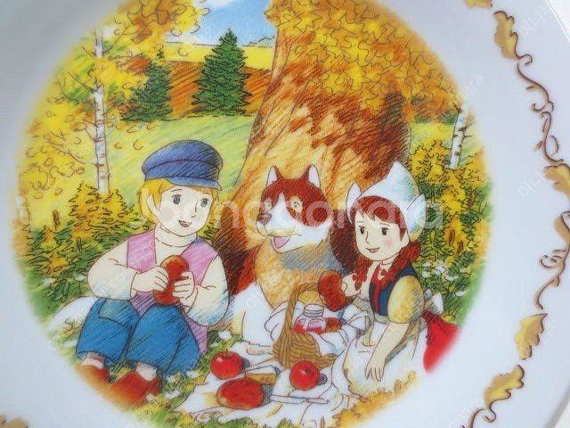 플란다스의개 접시 제1탄 2장 세계명작극장 한정생산 -...--0