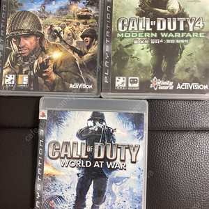 ps3 콜오브듀티 3, 4, 월드앳워 일괄