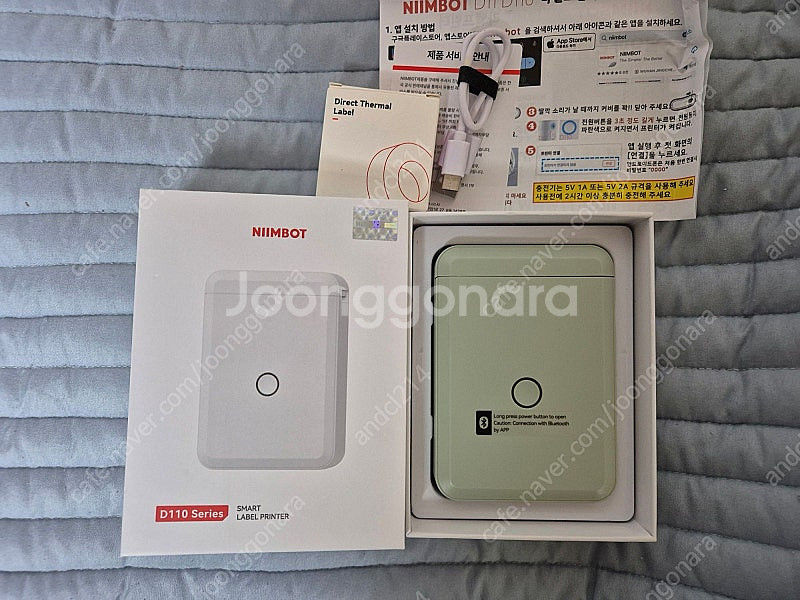 Nimbot d110 라벨프린터 (라벨지 포함)--0