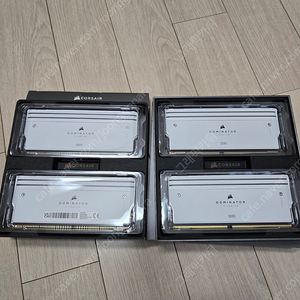 CORSAIR DDR5-6000 CL30 Dominator Titanium WHITE 32GB + 더미킷 일괄 판매합니다.
