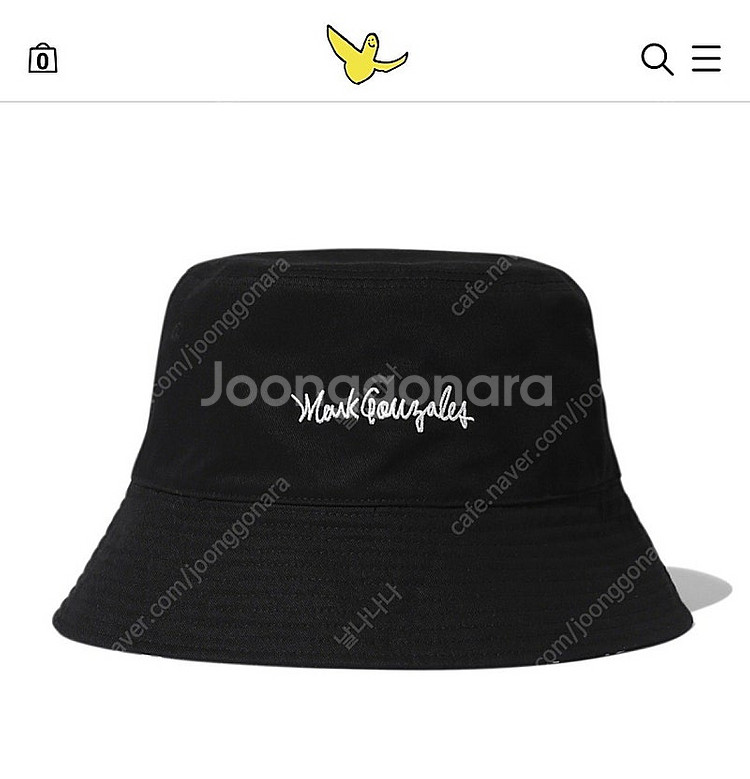 *당일배송*마크곤잘레스 사인로고 버킷햇: 블랙/와릿이즌--2