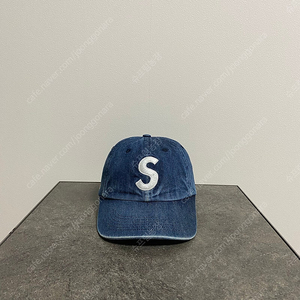 슈프림 22SS 케블라 워시드 데님 에스로고 볼캡 모자