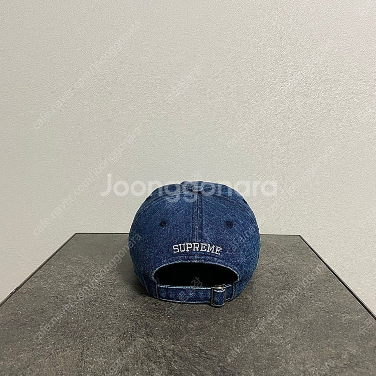 슈프림 22SS 케블라 워시드 데님 에스로고 볼캡 모자--3