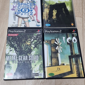 ps2 완다와 거상, 이코, 스페이스 채널5 파트2, 메탈기어 솔리드3 일괄