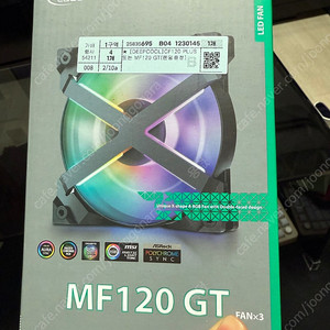 DEEPCOOL MF120 GT 팬 미사용 미개봉 쿨러 컴퓨터 팬 cpu 팬