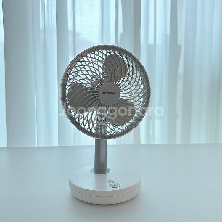 무소음 탁상용 무드등 무선 충전식 선풍기 미개봉 새상품--6