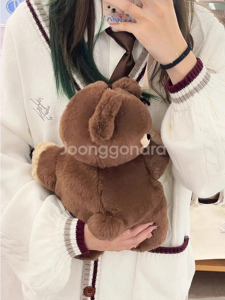 어부바 곰돌이 인형 가방--6