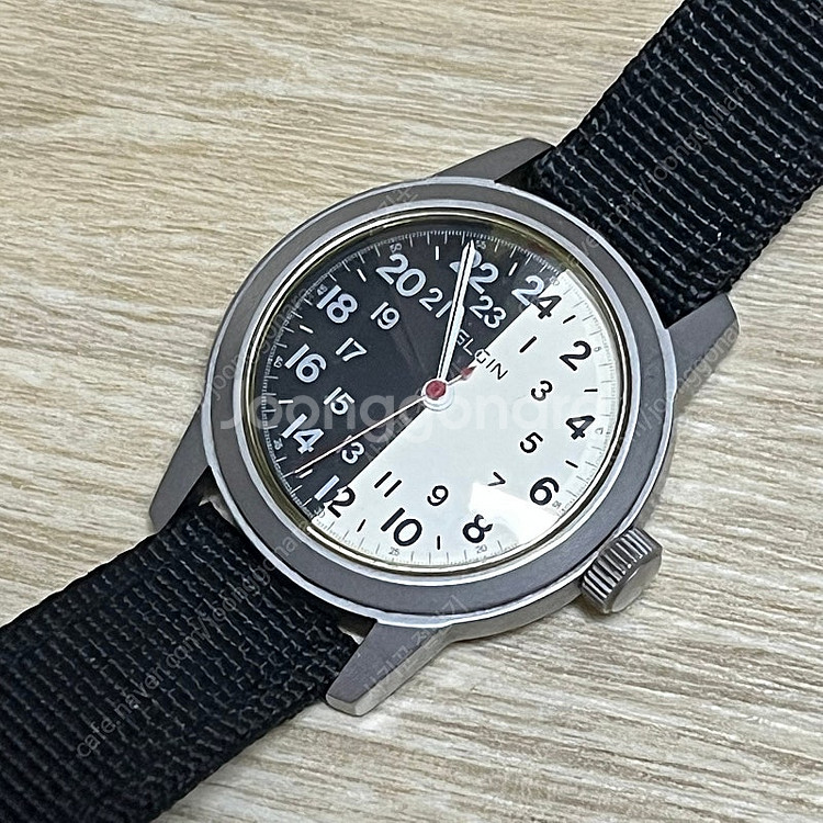 Elgin 엘진 A-17A 빈티지 24시간계 밀리터리 ...--0