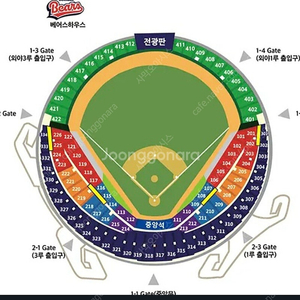 6/8두산 롯데 중앙네이비 2.4연석